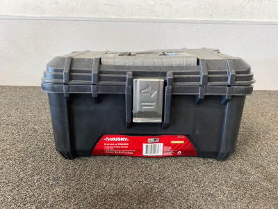 Husky Toolbox with Assorted Tools