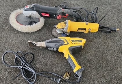 Drill Master Polisher, Wagner Heat Gun, & DeWalt Sander