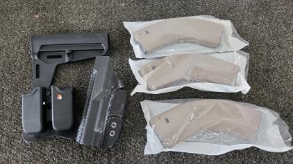 A.S.C. 30 Round 7.62x39 Magazine Clip x (3) & Holsters