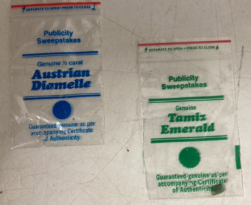 (1) Austrian Diamelle & (1) Tamiz Emerald