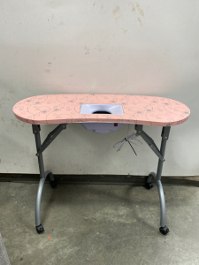 Portable Table with Nail Dust Collector Fan