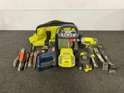 Jump Starter, Power Tools, and Hand Tools