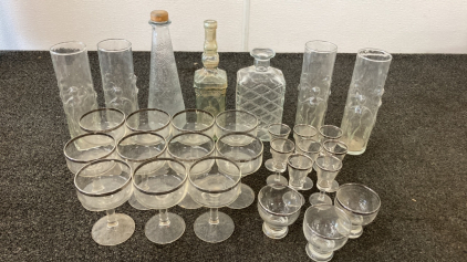 Glasses, Vases And Bottles