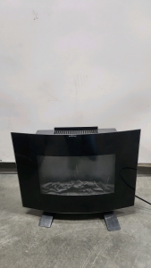 Glass Front Faux Fireplace Space Heater
