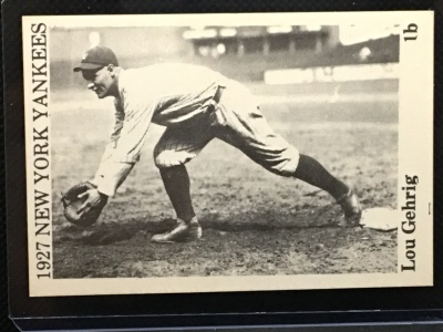 Lou Gehrig Vintage Baseball Card- TCMA 1975 Estate Trust - Sharp Card