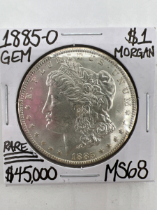 1885-O MS68 VERY RARE KEY DATE MORGAN DOLLAR