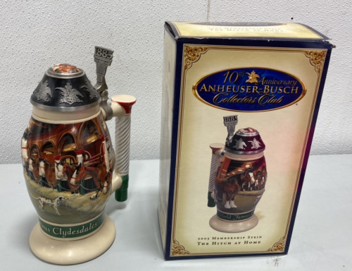 Anheiser-Busch Collectors Club 2005 Membership Stein- The Hitch At Home. Famous Clydesdales