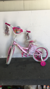 (1) 12” Huffy Disney Princess Bike With Training Wheels