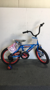 (1) 16” Huffy “ SpiderMan” Bike With Training Wheels