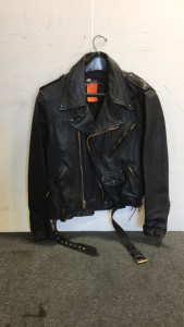 Vintage Brooks Leather Sportswear Motorcycle Jacket