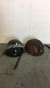 (2) Half Helmet Motorcycle Helmets