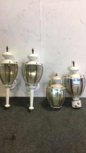 (4) White Outdoor Lantern Lights