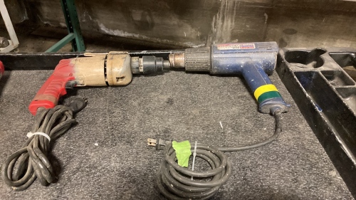 Milwaukee drill and steinel heat gun