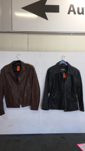 (1) Wilson’s Leather Co. “ Maxima” Insulated Leather Jacket (1) Reed Sportswear Brown Leather Jacket