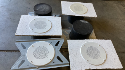 (6) Drop In Ceiling Speakers