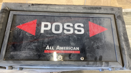 ‘Poss All American Scoreboard’ Electric Sign