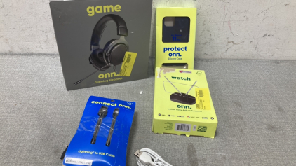 ONN. Gaming Headset, Antenna, Phone Case and More