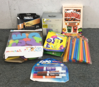 Jack o Lantern Paper Straws, Pack of Expo Markers, And More