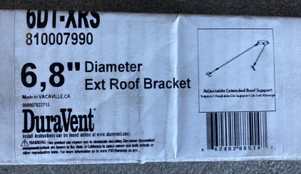 6,8” Diameter Extension Roof Bracket