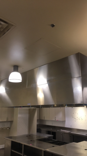 (1) Greenheck Double Sided Very Large Commercial Restaurant Stainless Steel Exhaust Hood