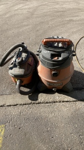 2- Rigid shop vacuums