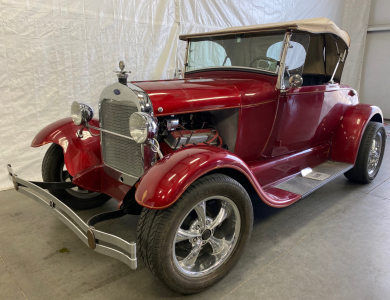 1929 Ford Model A Convertible Roadster with a V8!