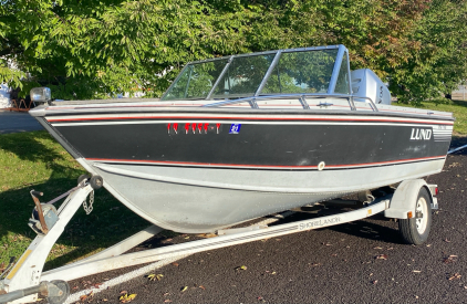 1989 Lund 1750 Tyee Boat - Brand New Honda 135 Motor! Includes Boat Trailer.