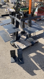 (5) Ergotron Dual Monitor Sit Standing Desk Workstations