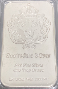 One Troy Oz Scottsdale Silver Bar