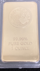 The Perth Mint 99.99% Pure Gold Plated 1 Ounce Bar