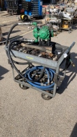 Industrial Oil Change Cart with Air Powered Sandpiper Pump