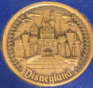 Large Vintage Bronze Disneyland Collectors Coin