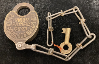 Union Pacific Railways Lock With Key