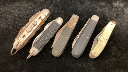 (5) Vintage Pocket Knives