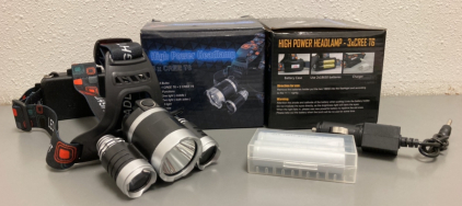 (2) 3 X Cree T6 High Power Headlamps