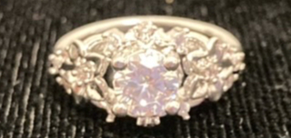 925 Silver Stamped 1Ct Ring
