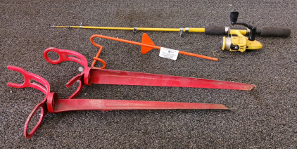 Fishing Pole and Fishing Pole Holders