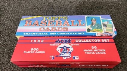 Topp's 1989 Baseball Cards & Score 1988 Cards