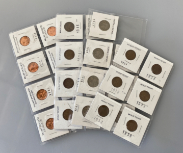 Assorted Brilliant Uncirculated/ Wheat Pennies and Buffalo Nickels