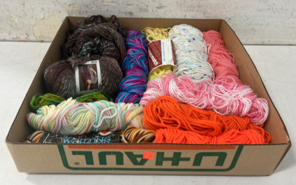 (12) Assorted Skeins of Yarn