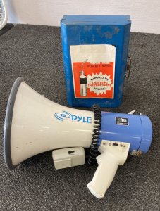 Vintage Propane Torch In Original Case & Transistor Megaphone