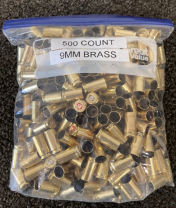 (500) 9MM Brass Casings