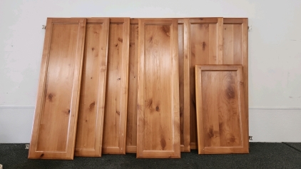(9) Wood Cabinet Doors