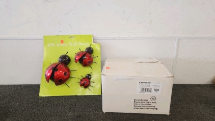 Ceiling Light & Lady Bug Decor