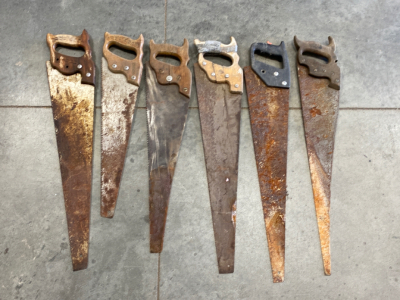 (6) Vintage Hand Saws