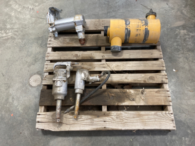 (2) Pneumatic Power Tools, Explosion Proof Motor, and Misc Attachment