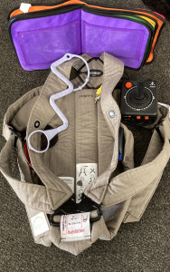 Baby Carrier, Cloth Book Picture Frame, Bottle Attachment & Atari Flashback