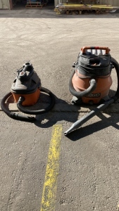 2- Rigid shop vacuums