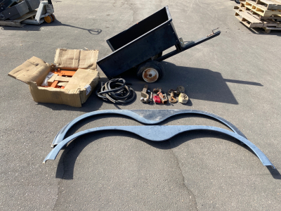 Small Utility Trailer, Hyrdaulic Pipe Bender , Hitches and More. Please Inspect