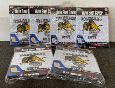 (6) Fashion Magic Auto Seat Covers &ldquo;Colorado Buffs&rdquo;